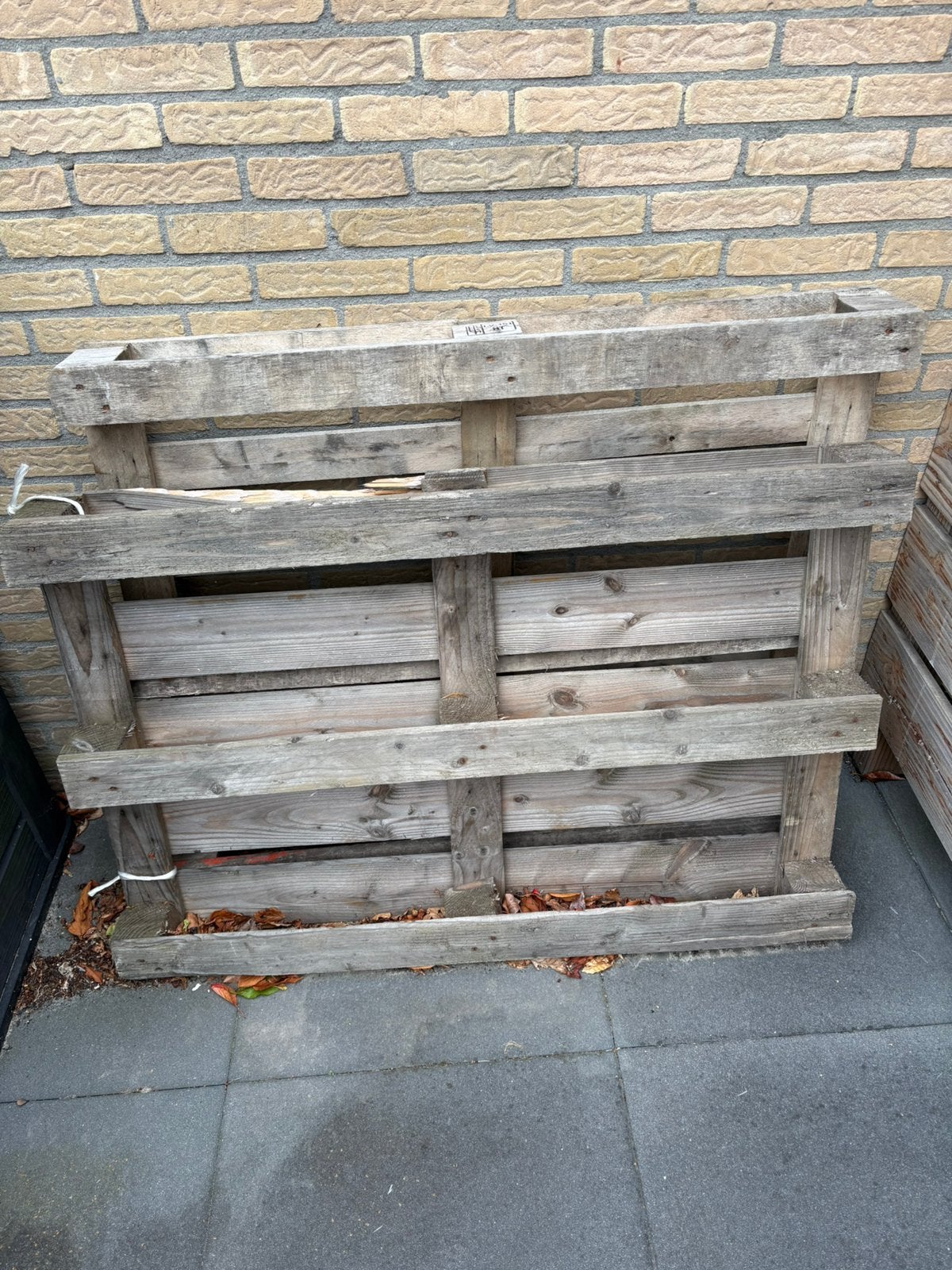 2 houten pallets, Ophalen, Gebruikt, Pallet
