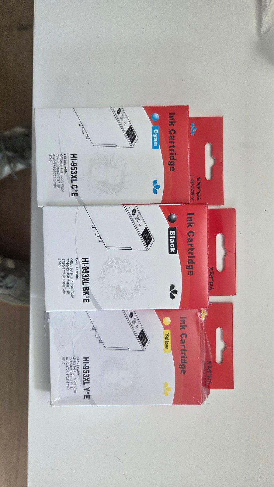 HP-953XL Inktcartridges - Cyaan, Zwart, Geel, Ophalen of Verzenden, Nieuw, Cartridge, 123inkt