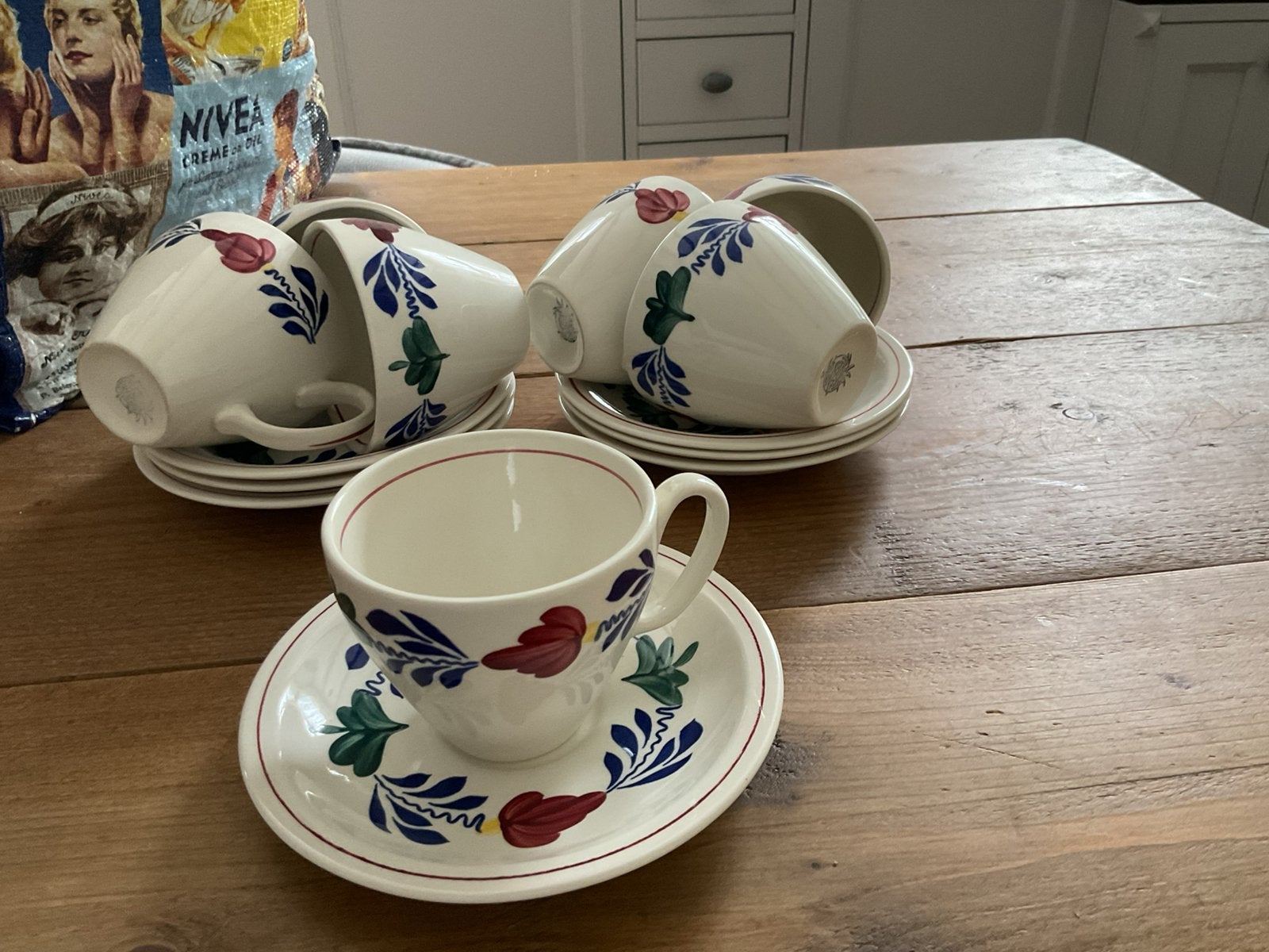 Boerenbont servies. Boerenbont kopjes, Ophalen of Verzenden