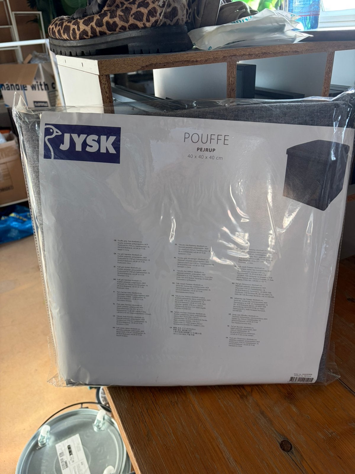 Poef met opbergruimte 6 stuks nieuw, Ophalen, Vierkant, Nieuw, Minder dan 50 cm