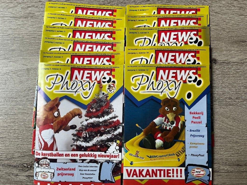 Jaargang 2 PSV Phoxy, Verzamelen, Ophalen of Verzenden, Gebruikt, PSV, Boek of Tijdschrift