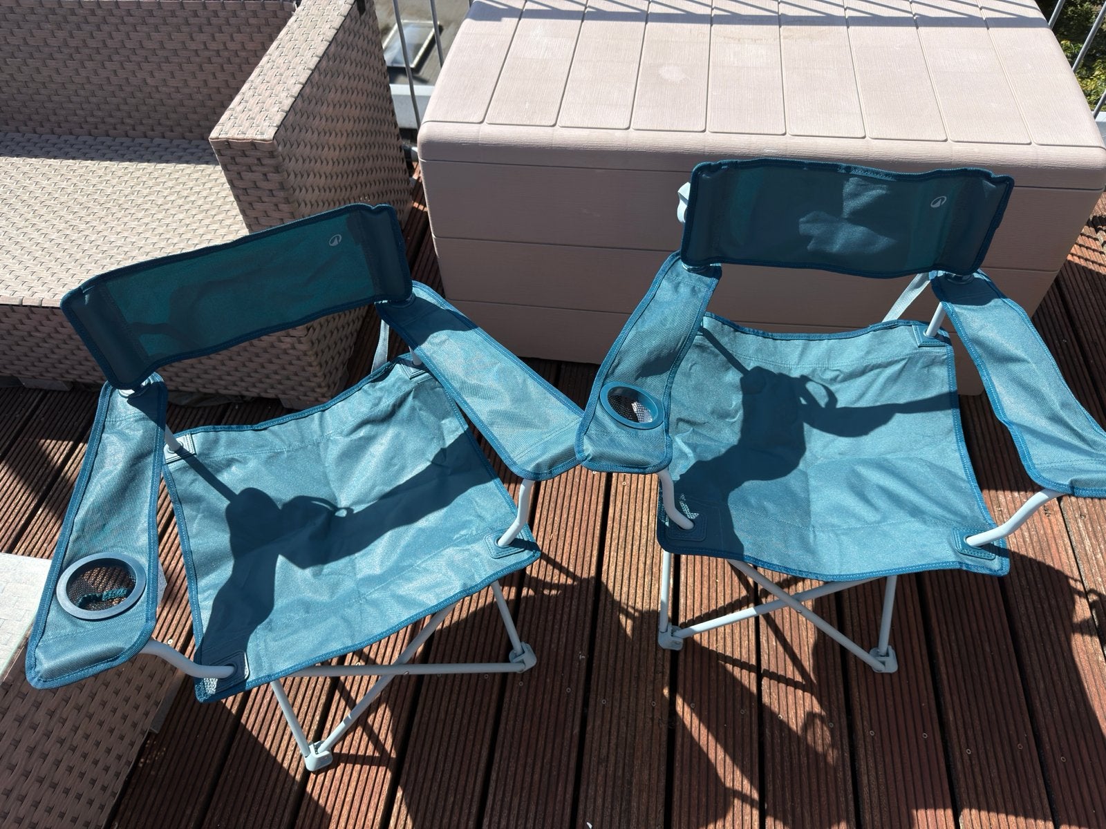 Zo goed als nieuwe campingstoelen (2 stuks), Ophalen, Zo goed als nieuw, Campingstoel