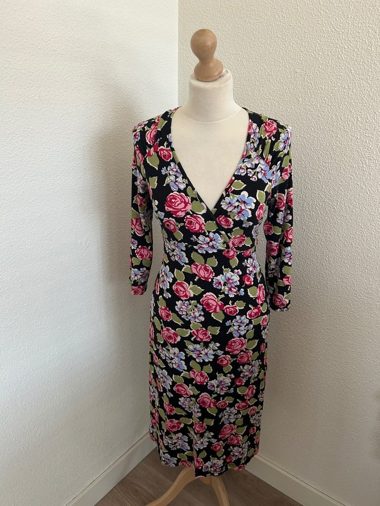 King Louie maat L retro bloemen jurk 2125
