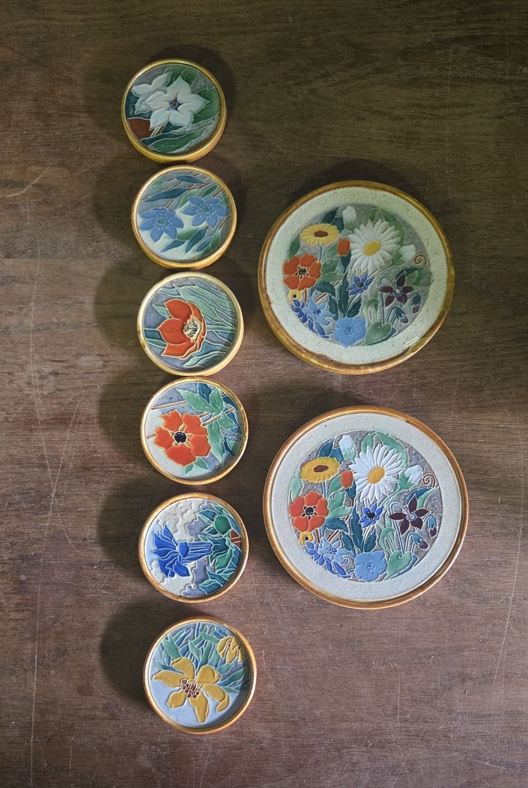 Westraven cloisonne onderzetters, Ophalen of Verzenden