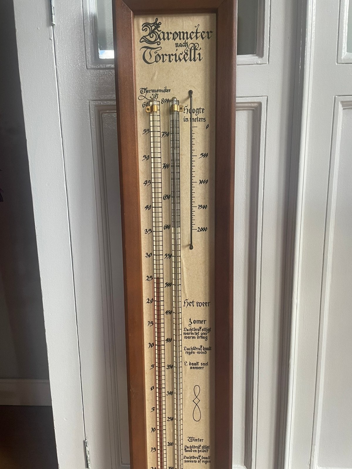 Contrabarometer Mattypa Torricelli jaren ‘60, Ophalen, Zo goed als nieuw