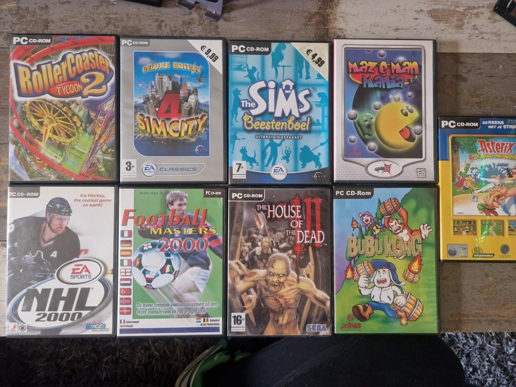 9 pc cd rom spellen, Spelcomputers en Games, Games | Pc, Ophalen, Zo goed als nieuw