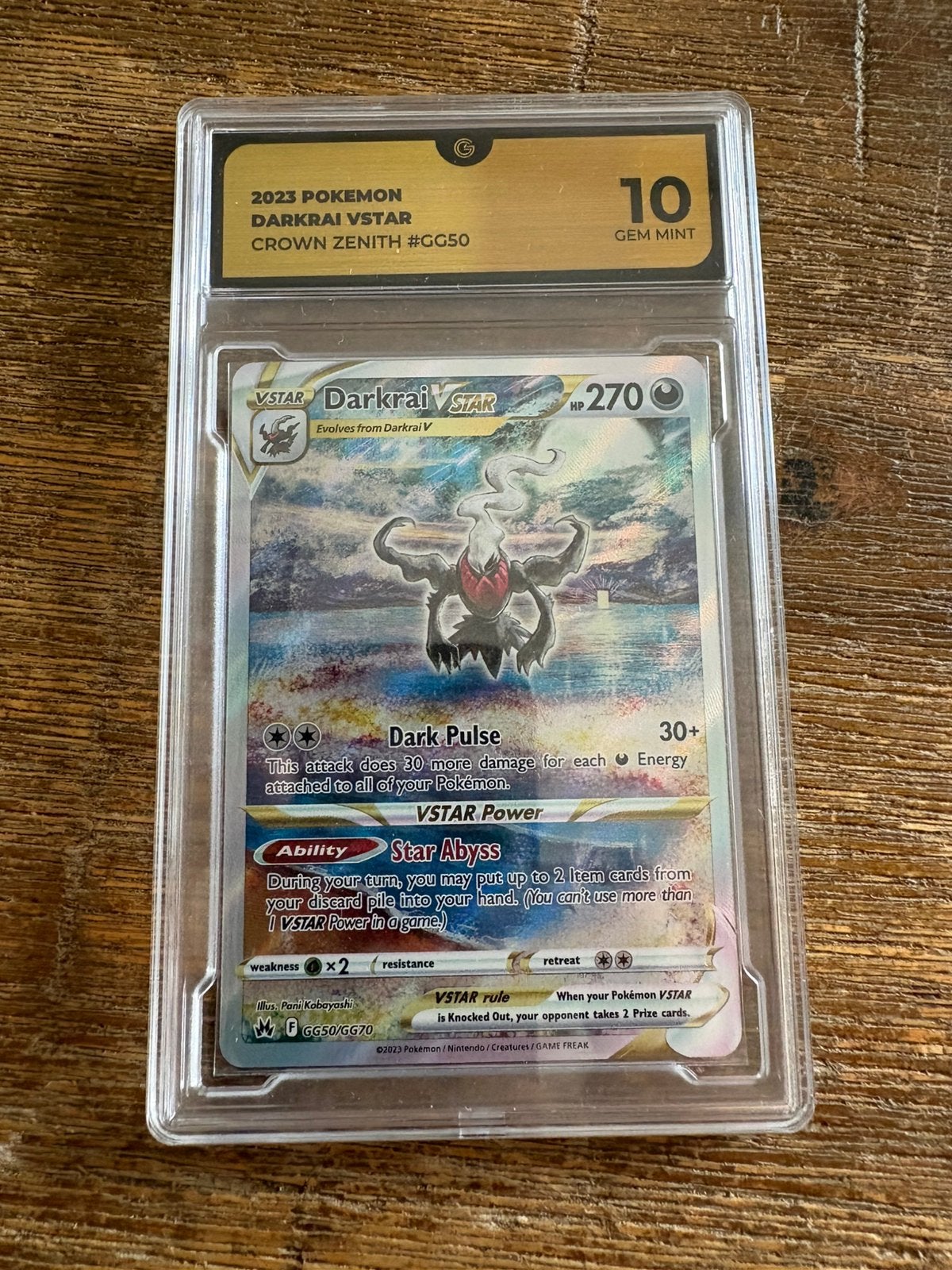 Darkrai Vstar CZ GG50, Ophalen of Verzenden, Nieuw, Losse kaart, Foil