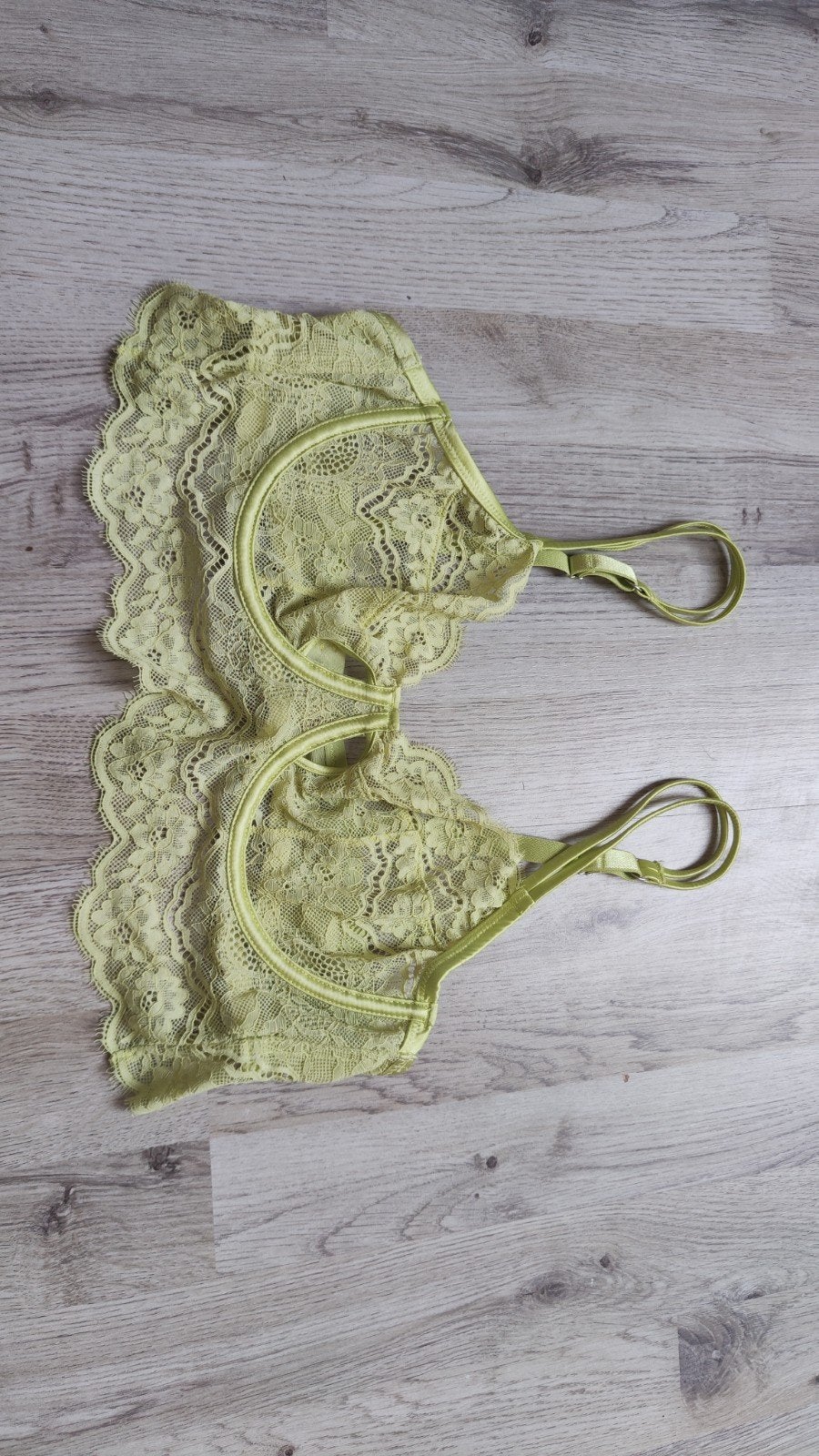 Lichtgroene kanten Hunkemöller bh, Hunkemöller, Verzenden, Groen, BH