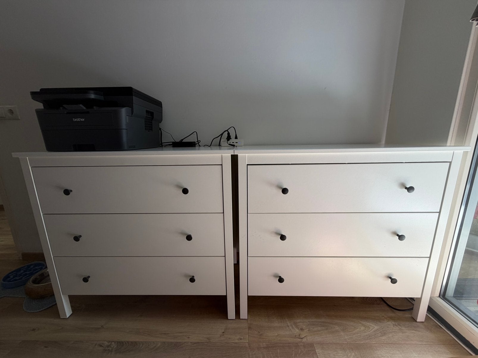 3 Chests of drawers, white, Ikea, Huis en Inrichting, Kasten | Ladekasten, Ophalen, Gebruikt, 50 tot 100 cm, 3 of 4 laden