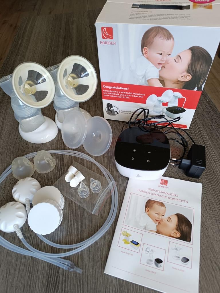 Horigen Grace Dubbele Elektrische Borstkolf, Ophalen of Verzenden, Gebruikt