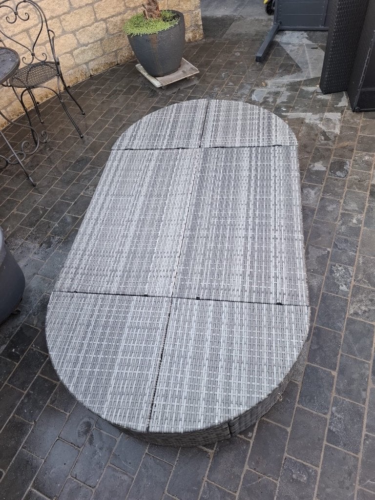 Ligbed voor loungeset/tuin, Ophalen, Zo goed als nieuw, Wicker, Verstelbaar