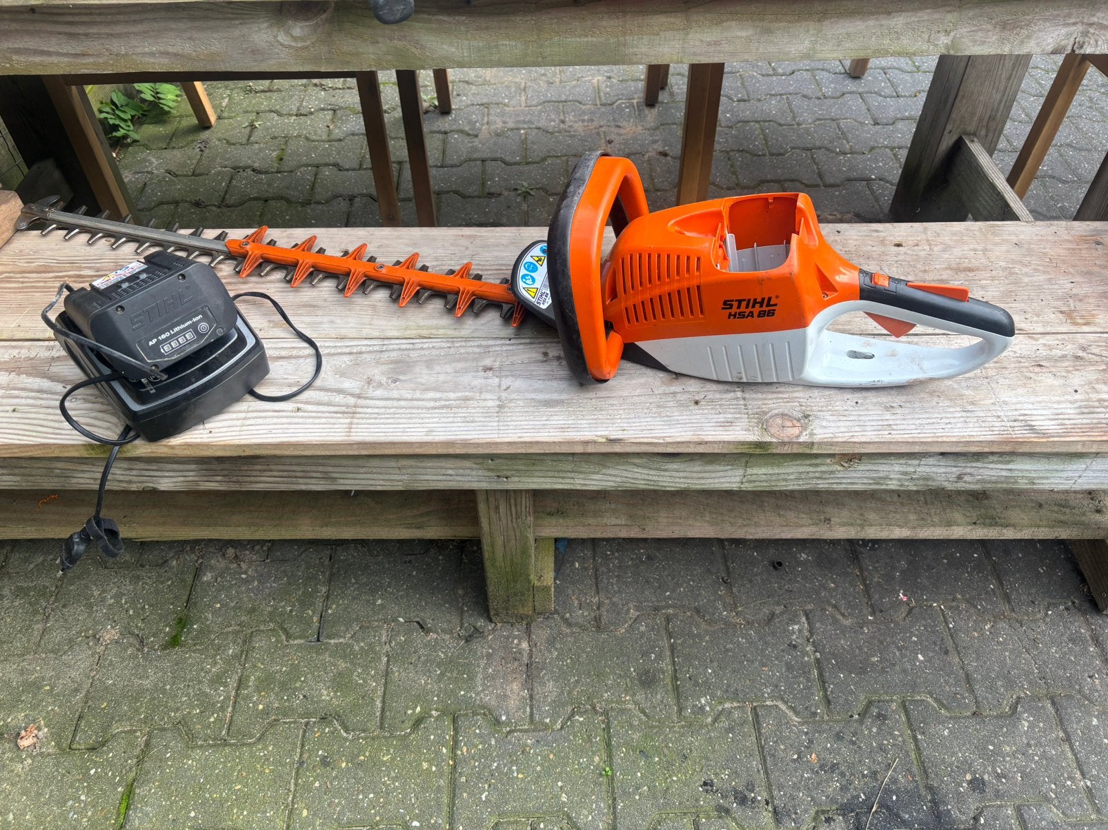 Stihl hsa86 accu heggenschaar set, Tuin en Terras, Ophalen, Zo goed als nieuw, Overige soorten