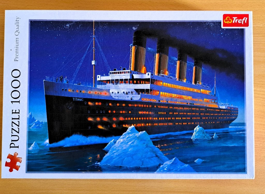 Trefl Premium Quality Puzzel The Titanic nr: 10080, Ophalen, 500 t/m 1500 stukjes, Zo goed als nieuw, Legpuzzel