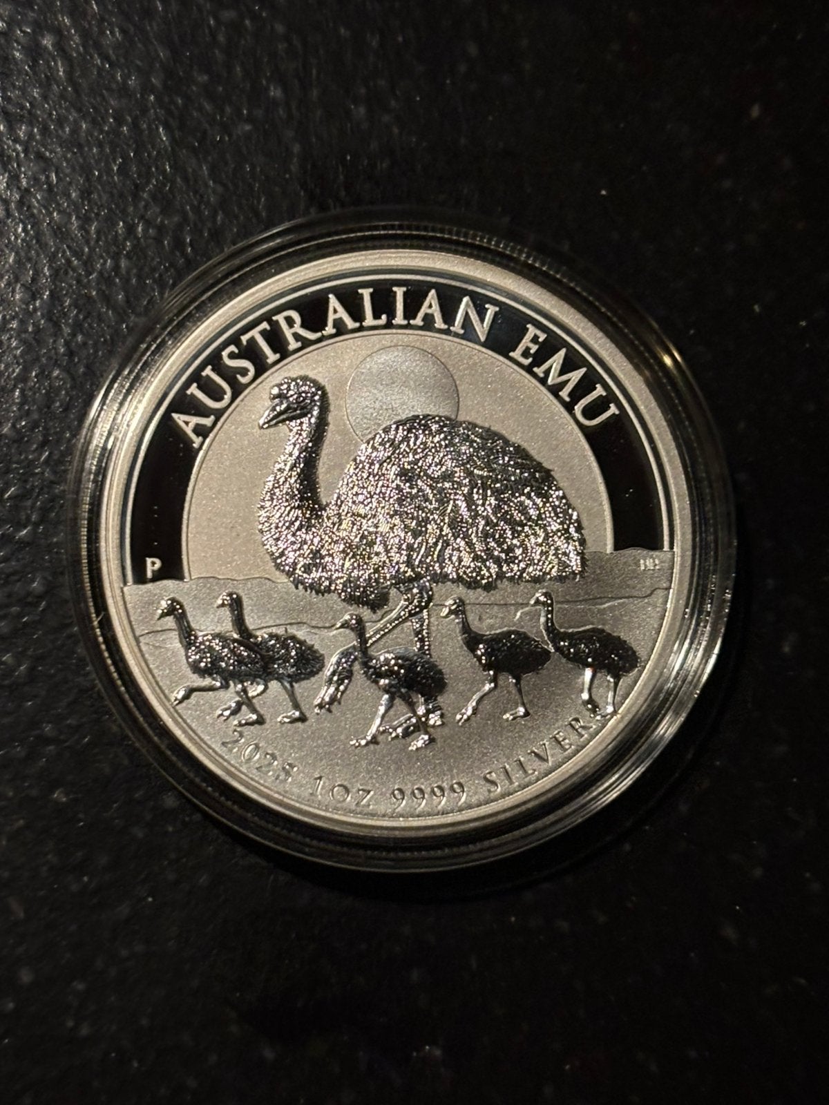 1oz EMU 2025- tuvalu .9999 zilveren munt perth mint zilver, Ophalen of Verzenden, Zilver