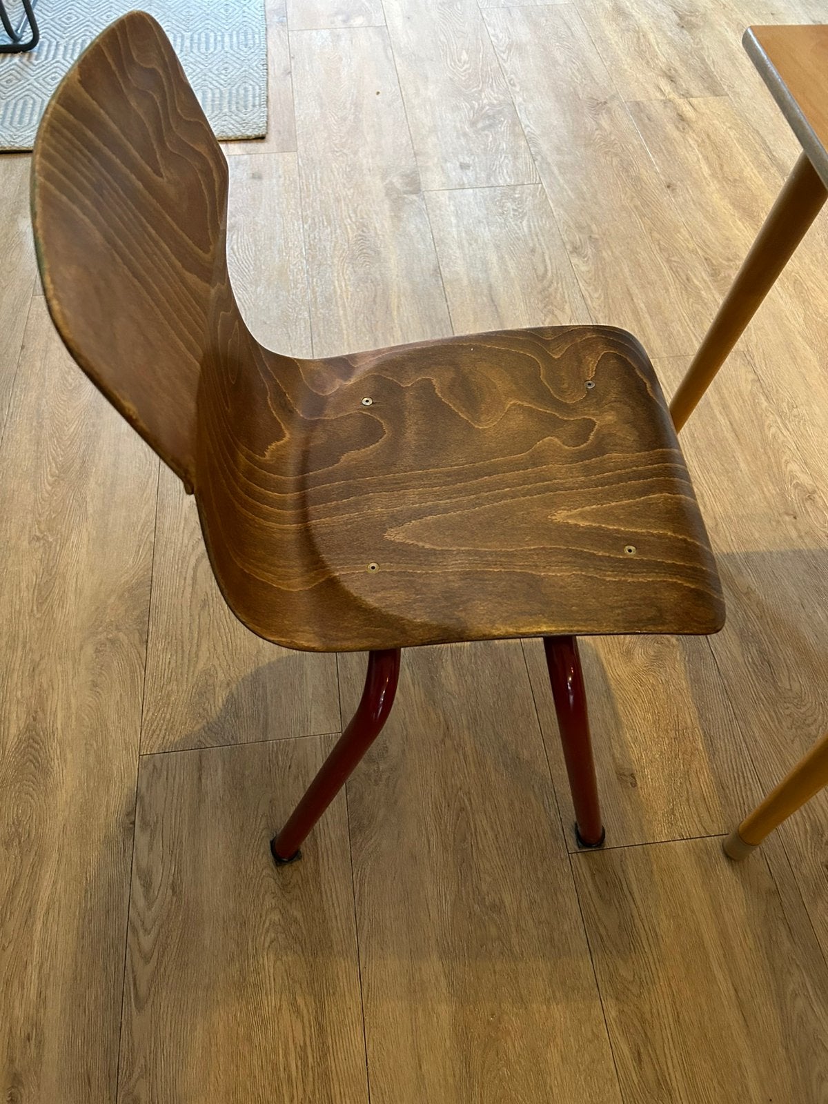 Schoolbankje en stoel, Ophalen, Gebruikt, Tafel(s) en Stoel(en)