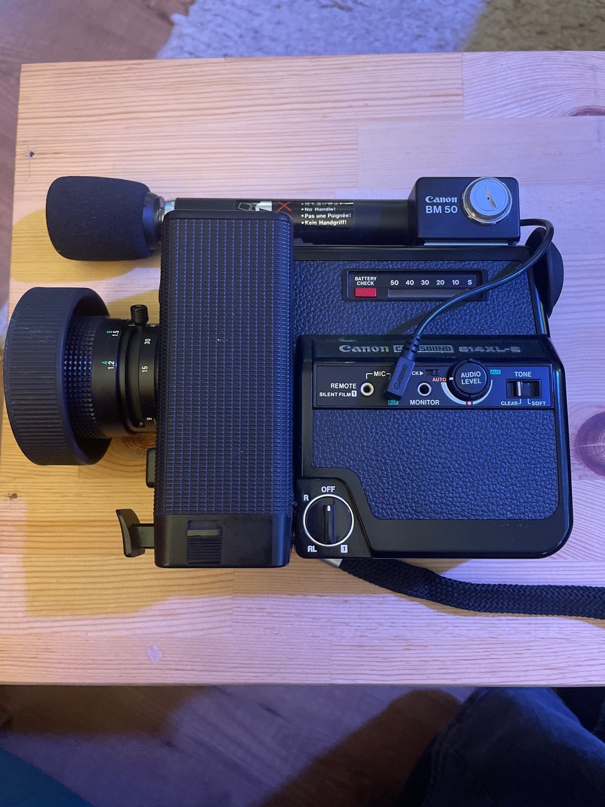Vintage Canon BM 50 Super 8 Camera met Microfoon, Ophalen of Verzenden, 8mm, Camera