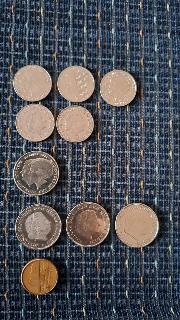 Munten guldens diverse jaren, Ophalen, Nederland, Munten
