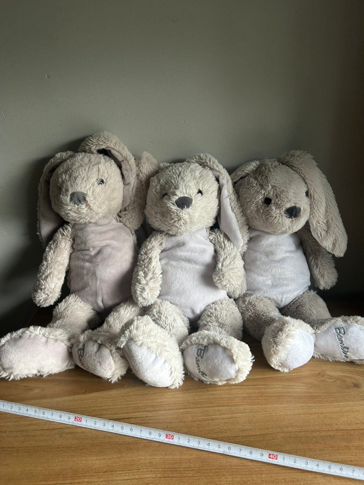 Bambino knuffel konijnen set van 3 knuffels knuffeltje, Verzenden, Zo goed als nieuw, Overige typen