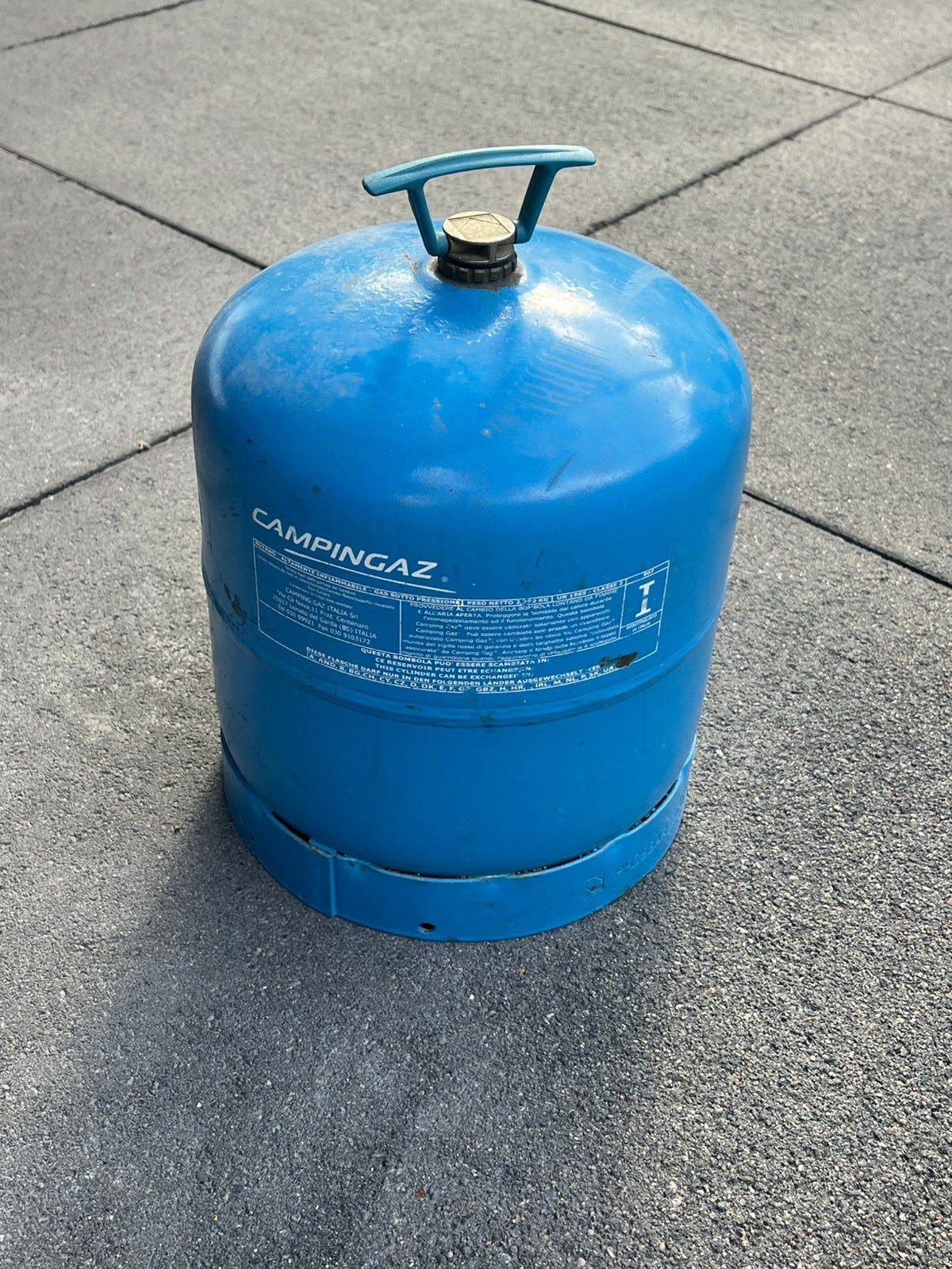 Te koop aangeboden lege fles Campingaz 907, Ophalen, Gebruikt