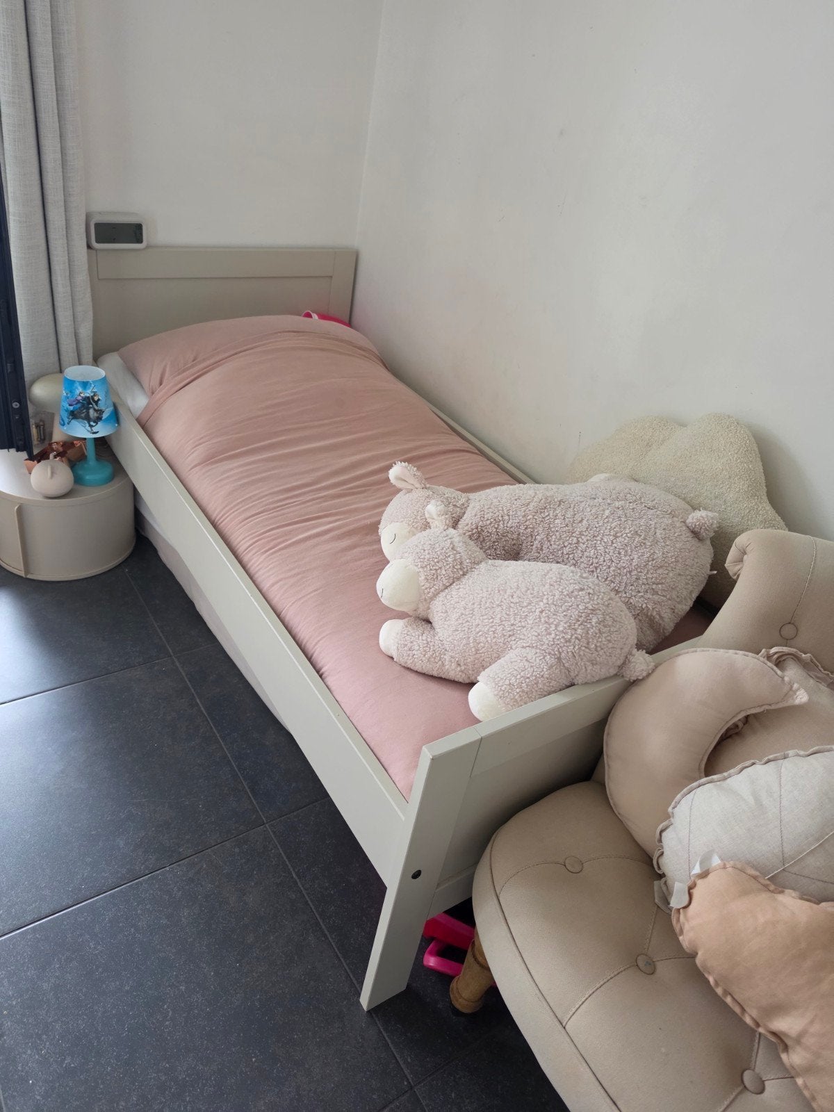 Europe Baby Felix II Peuterbed met AeroSleep matras, Ophalen, Modern, Scandinavisch, Beige, Zo goed als nieuw