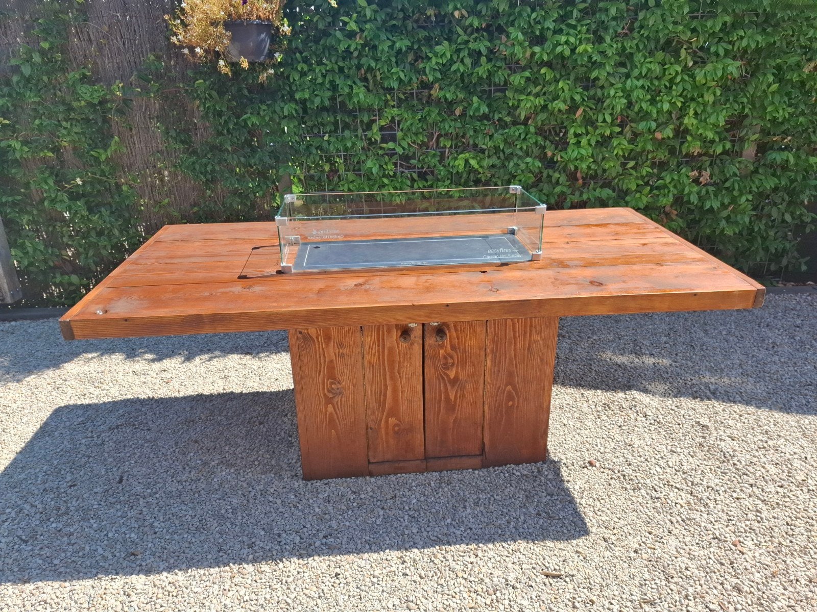 Tuintafel, vuurtafel, loungetafel, eettafel, buitentafel, Tuin en Terras, Tuintafels, Ophalen, Zo goed als nieuw, Rechthoekig