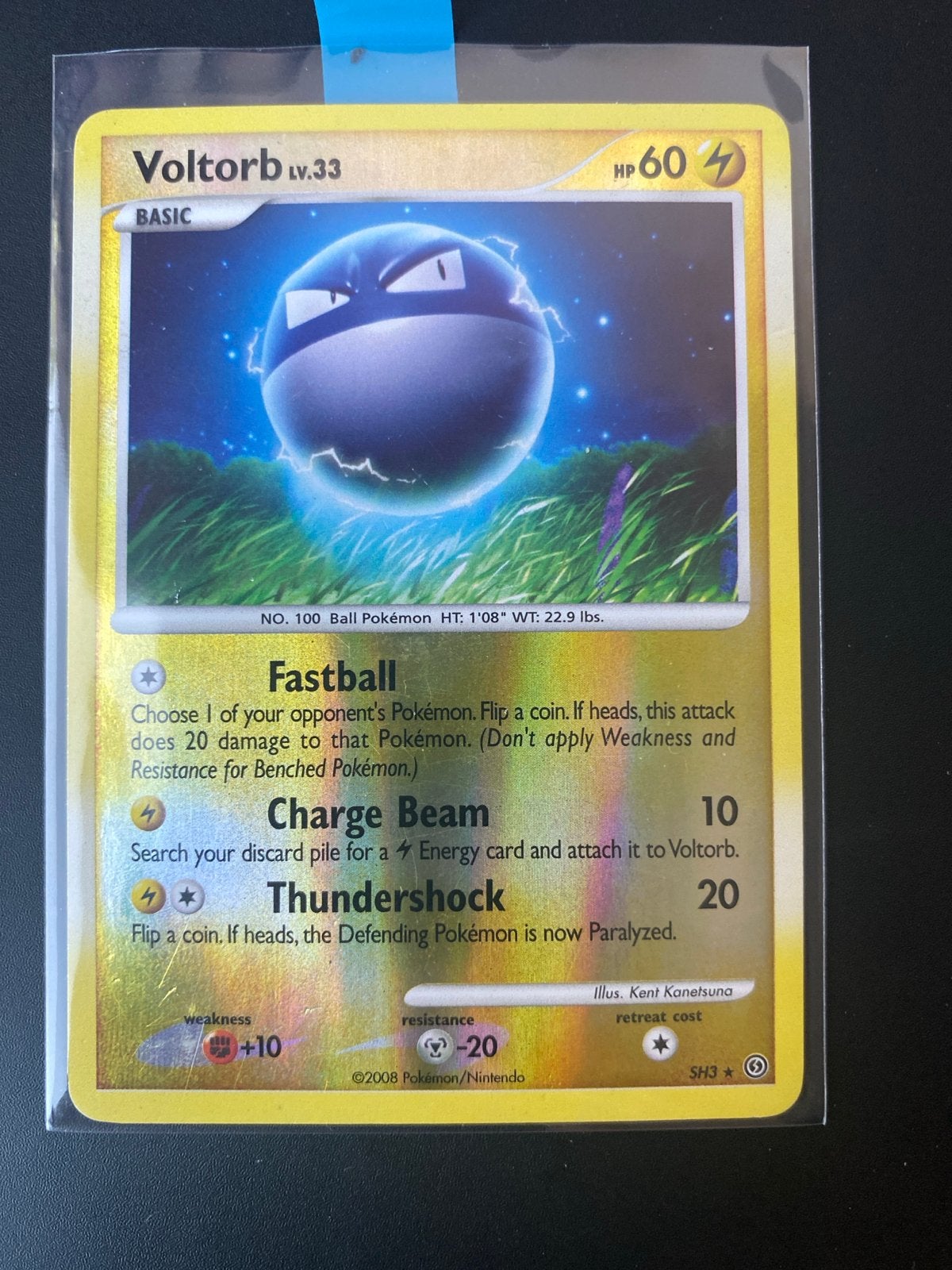 Voltorb Lv.33 Pokémon Kaart - Basic HP60, Ophalen of Verzenden, Gebruikt, Losse kaart