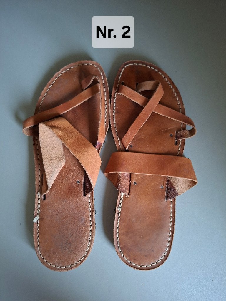 Spotprijsje; Nieuwe Griekse sandalen maat 38, Ophalen, Bruin, Nieuw, Sandalen of Muiltjes