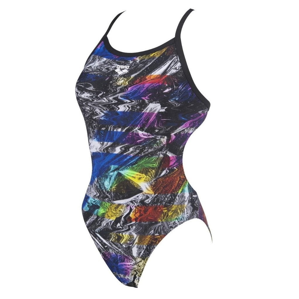 Nieuwe Arena W Iridescent Stripe Challenge Back Badpak, C.da Cisterna, 84/85 62029 Tolentino (MC) Italië, Zwart, Arena, Nieuw