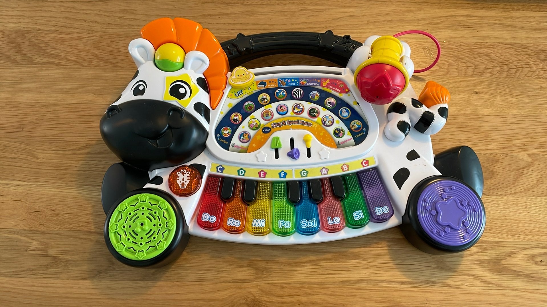 V-tech speelgoed piano, Ophalen of Verzenden, Zo goed als nieuw, 6 maanden tot 2 jaar