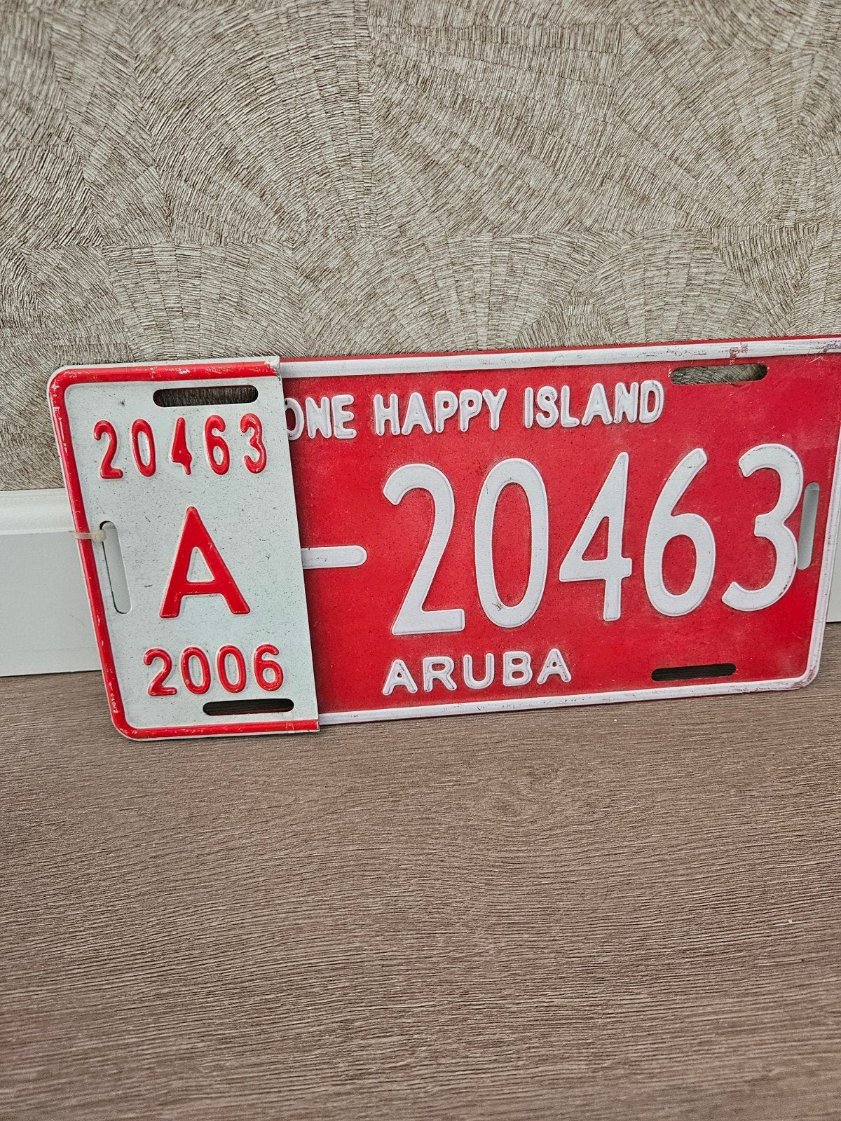 Aruba kentekenplaat 2006 - "One Happy Island", Ophalen of Verzenden