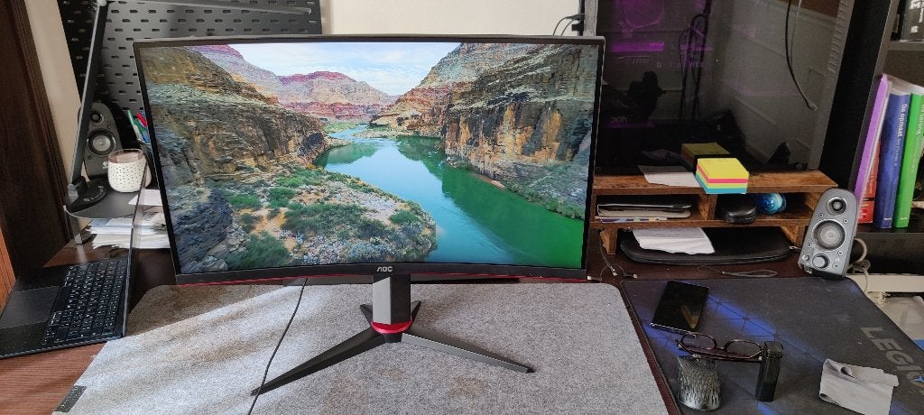 AOC 27” Curved Gaming Monitor – QHD 144Hz – Zeer nette staat, Computers en Software, 101 t/m 150 Hz, Curved, VA, AOC