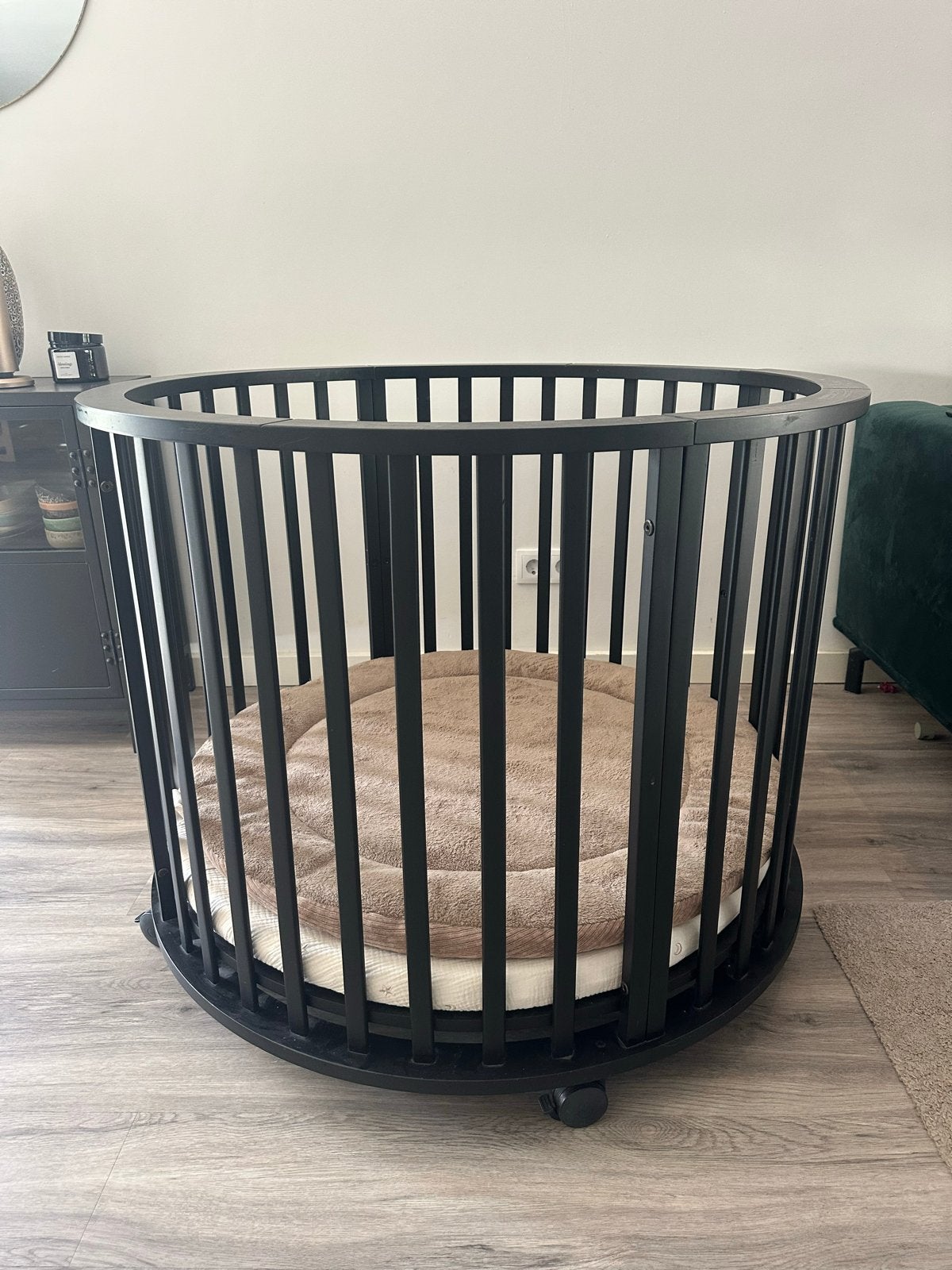 Europe Baby box rond - Zwart, Ophalen, Zo goed als nieuw, Overige typen
