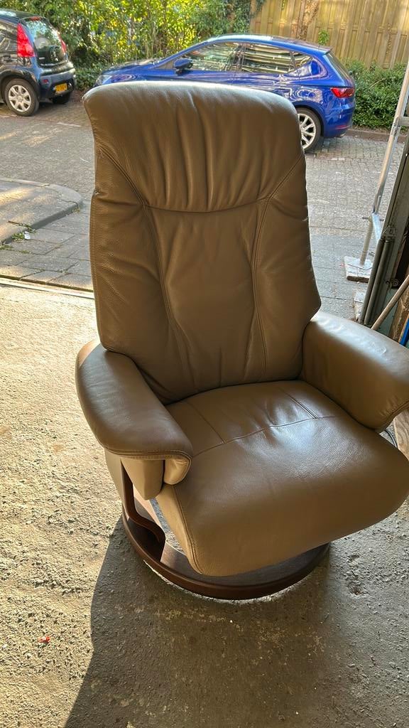 Relax fauteuil, Huis en Inrichting, Fauteuils, Ophalen, Zo goed als nieuw, Minder dan 75 cm, 50 tot 75 cm