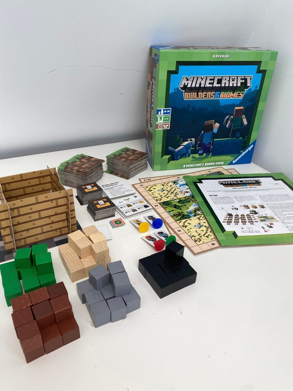 Nieuwstaat! Ravensburger Minecraft spel compleet, Ophalen of Verzenden, Zo goed als nieuw