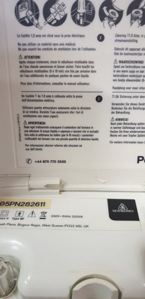 respironics apparaat mobiel verneveling, Diversen, Ophalen of Verzenden, 'T Olde Gre-j, Info@toldegrej.nl, Endepoelstraat 20f Didam