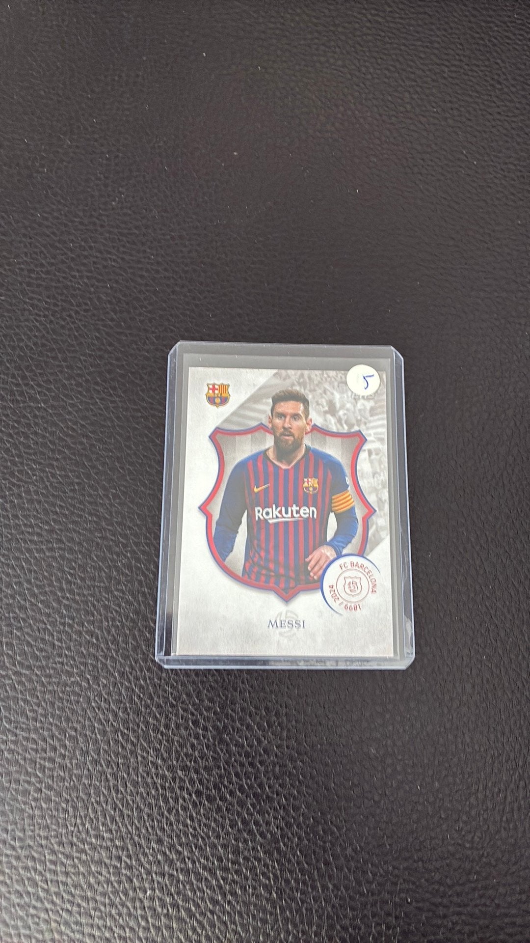 Topps 125 jaar barca lionel messi, Ophalen of Verzenden, Zo goed als nieuw, Buitenlandse clubs, Spelerskaart