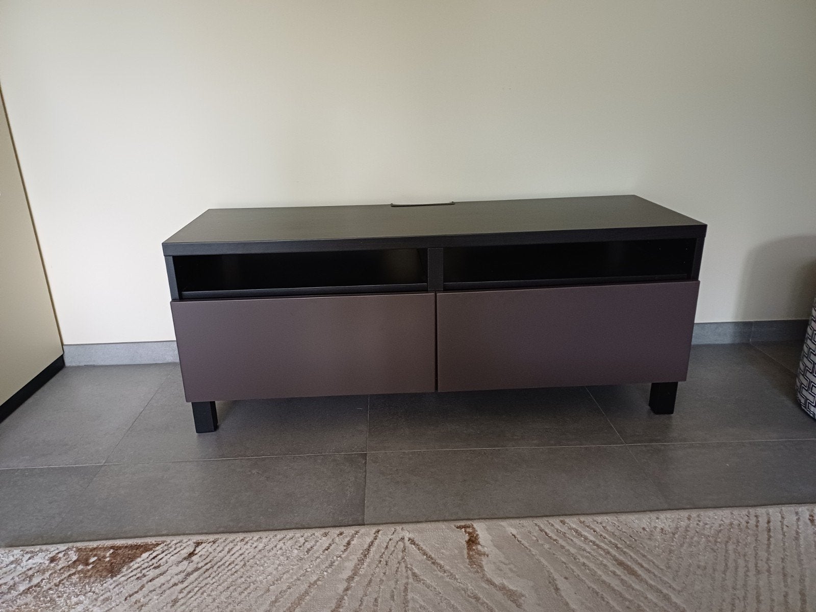 Tv meubel Besta ikea, Huis en Inrichting, Ophalen, 100 tot 150 cm, Zo goed als nieuw, Minder dan 100 cm