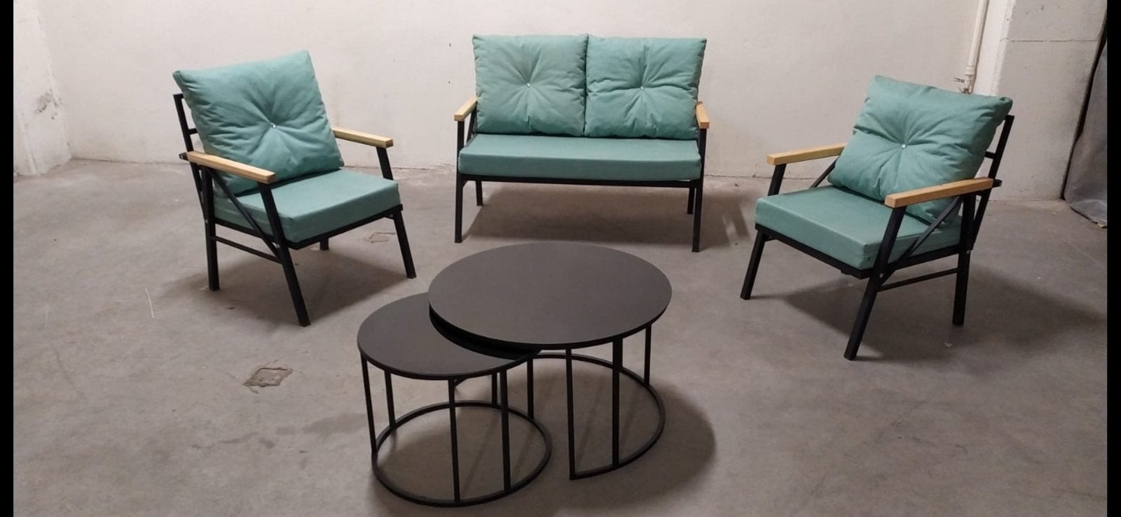 Nieuwe showroom model tuinset, Ophalen, Zo goed als nieuw, 2 zitplaatsen