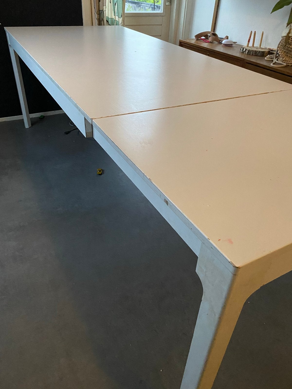 Ekedalen Ikea Uitschuifbare eettafel wit, Huis en Inrichting, Tafels | Eettafels, Ophalen, Gebruikt, 200 cm of meer, 50 tot 100 cm