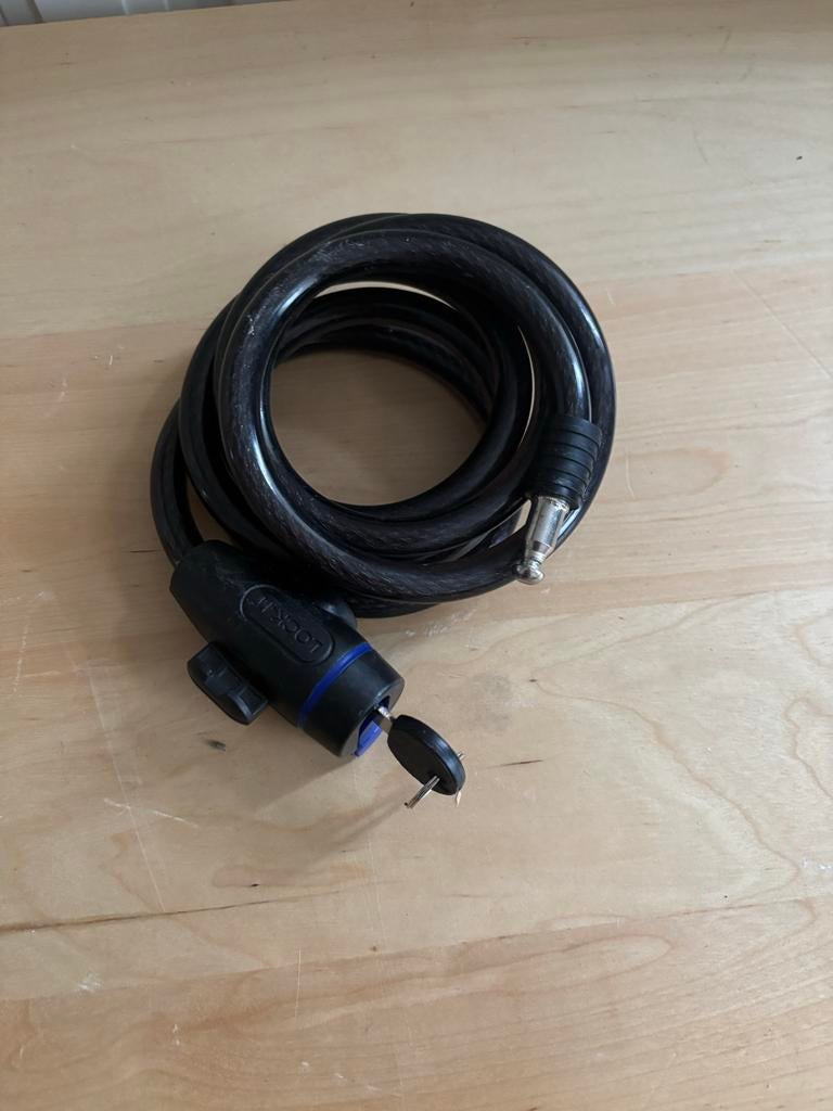 Kabelslot Lockit met Sleutel - Zwart, Ophalen, Zo goed als nieuw