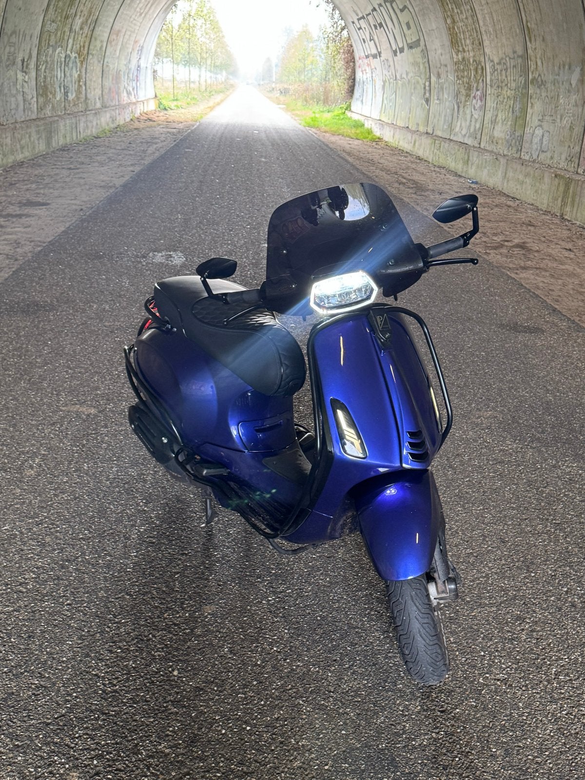 Vespa Sprint 50cc uit 2021 - Candy Blue Custom, Ophalen, Gebruikt