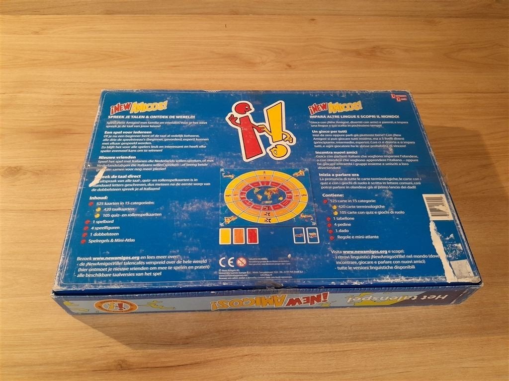 New Amigos - Het talenspel - Italiaans - Nederlands - s5878, Hobby en Vrije tijd, Gezelschapsspellen | Bordspellen, Verzenden