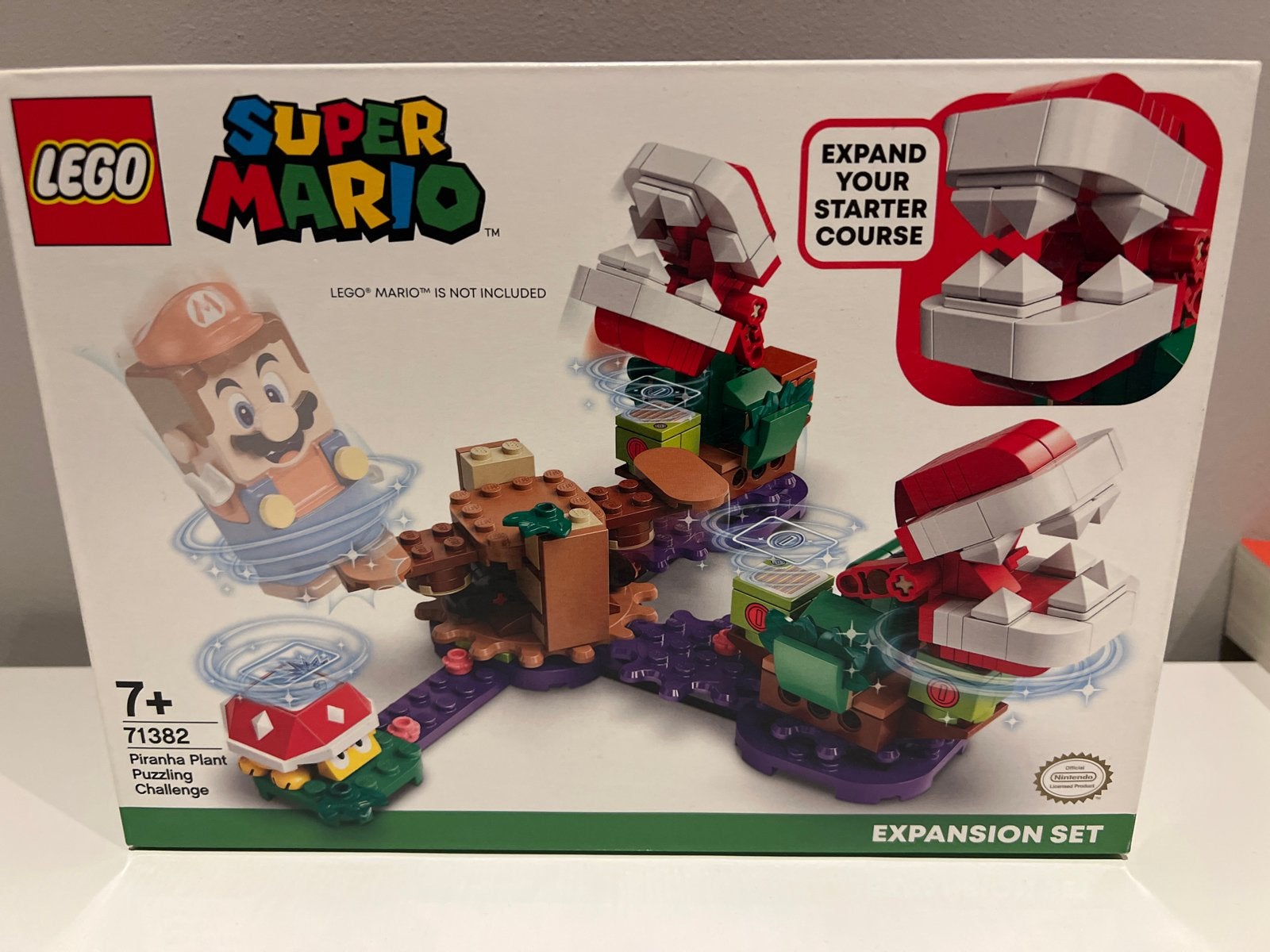 Lego Super Mario 71382 met doos piranha plant, Ophalen of Verzenden, Nieuw