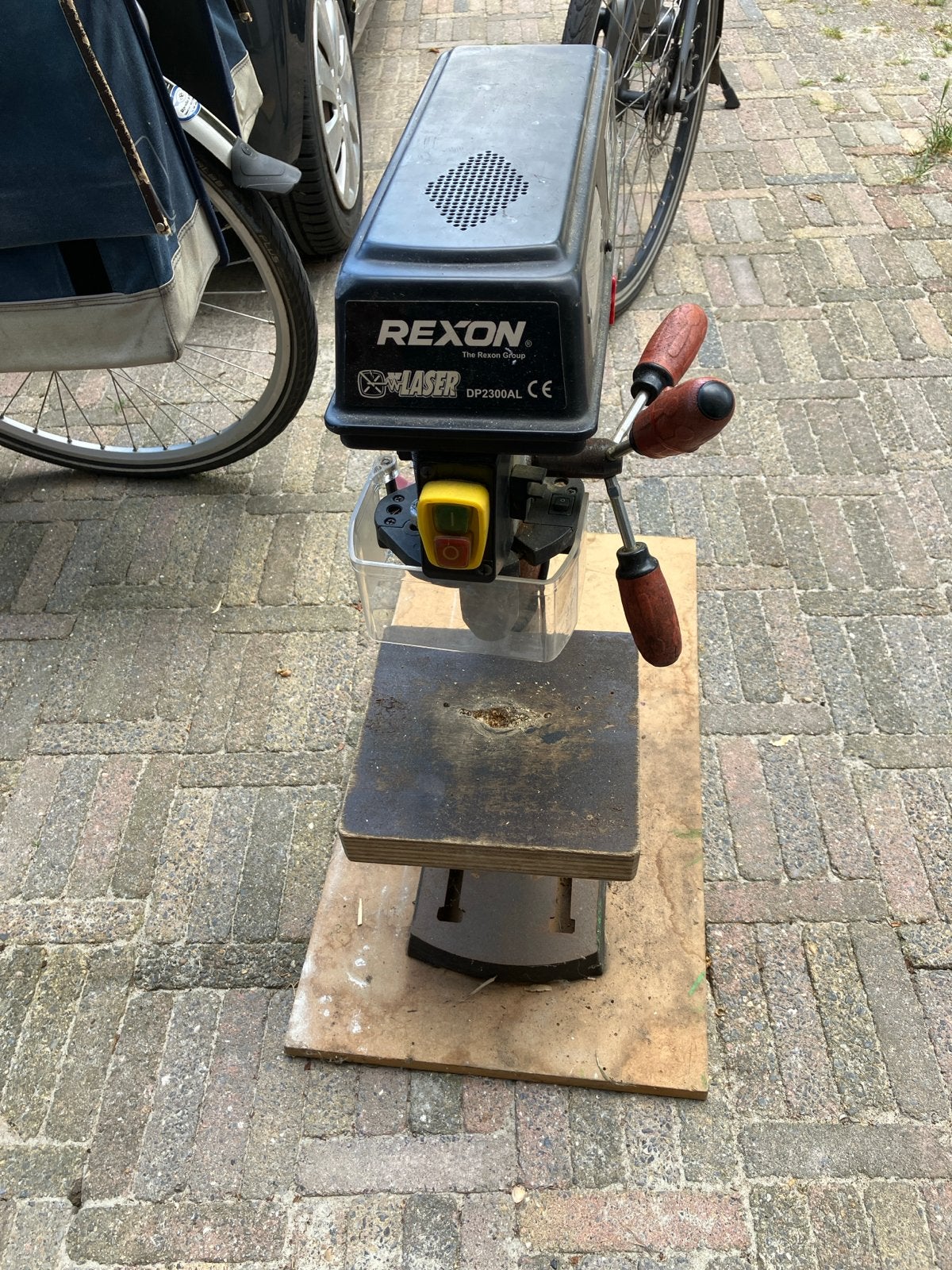 Rexon Kolomboormachine DP2300AL met laser, Ophalen, Gebruikt, Minder dan 400 watt, Kolomboormachine