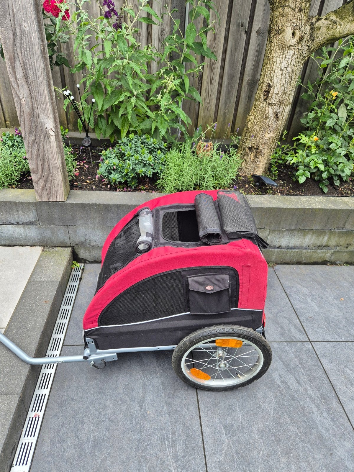 Trixie hondenfietskar small, Ophalen