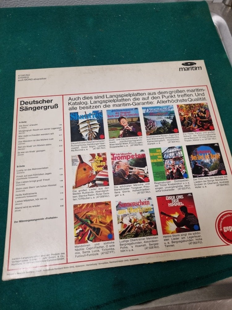 lp deutscher sangergruss, Ophalen of Verzenden