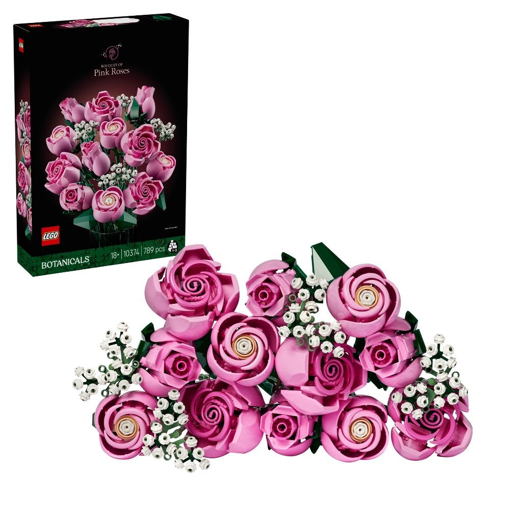 LEGO Botanical 10374 Roze Rozenboeket 789 delig, Overige thema's, Lego, Nieuw, Ophalen of Verzenden