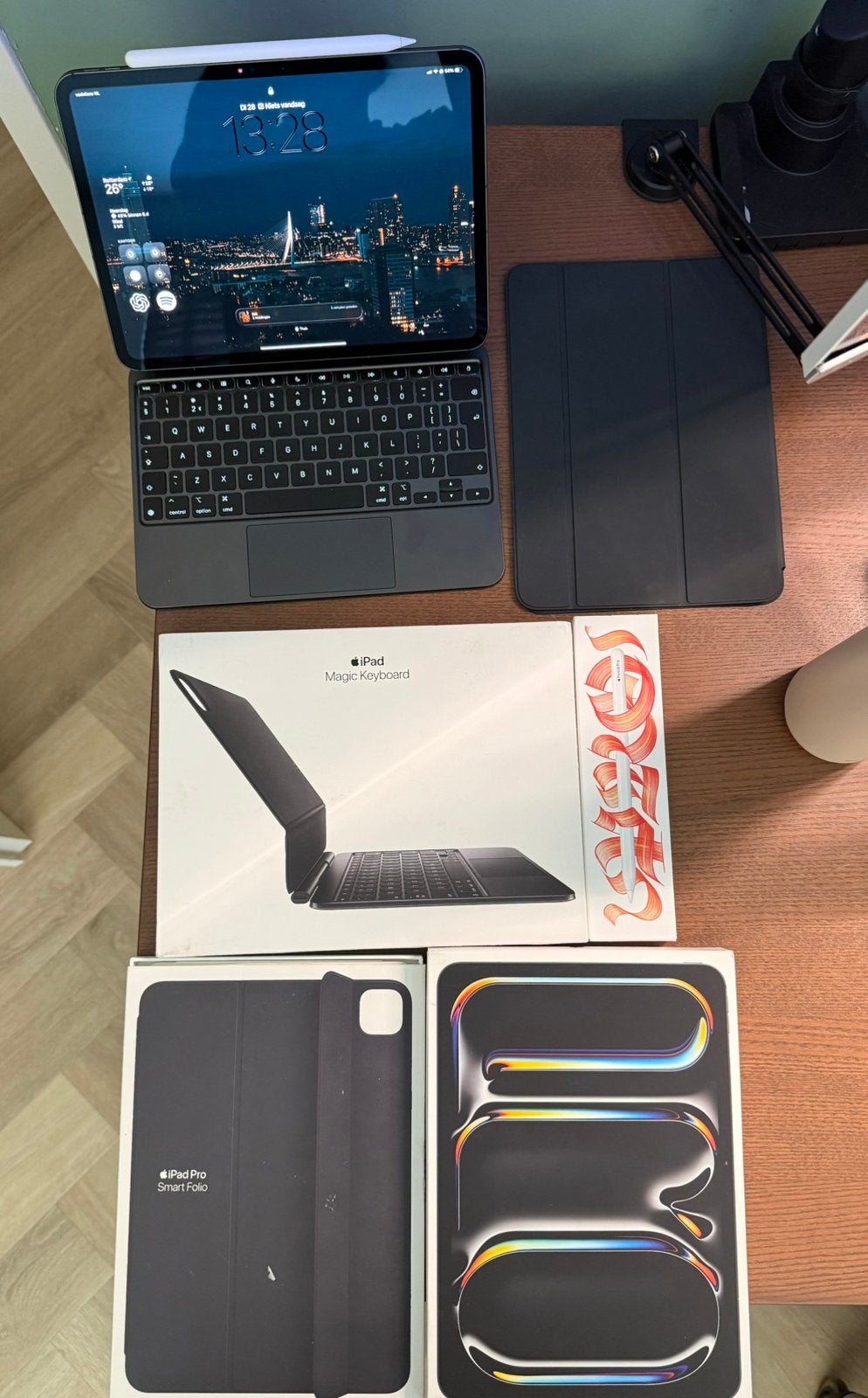 iPad Pro M4 512GB 5G 11” Garantie + magic keyboard + pencil, Computers en Software, Apple iPads, Zo goed als nieuw, Apple iPad