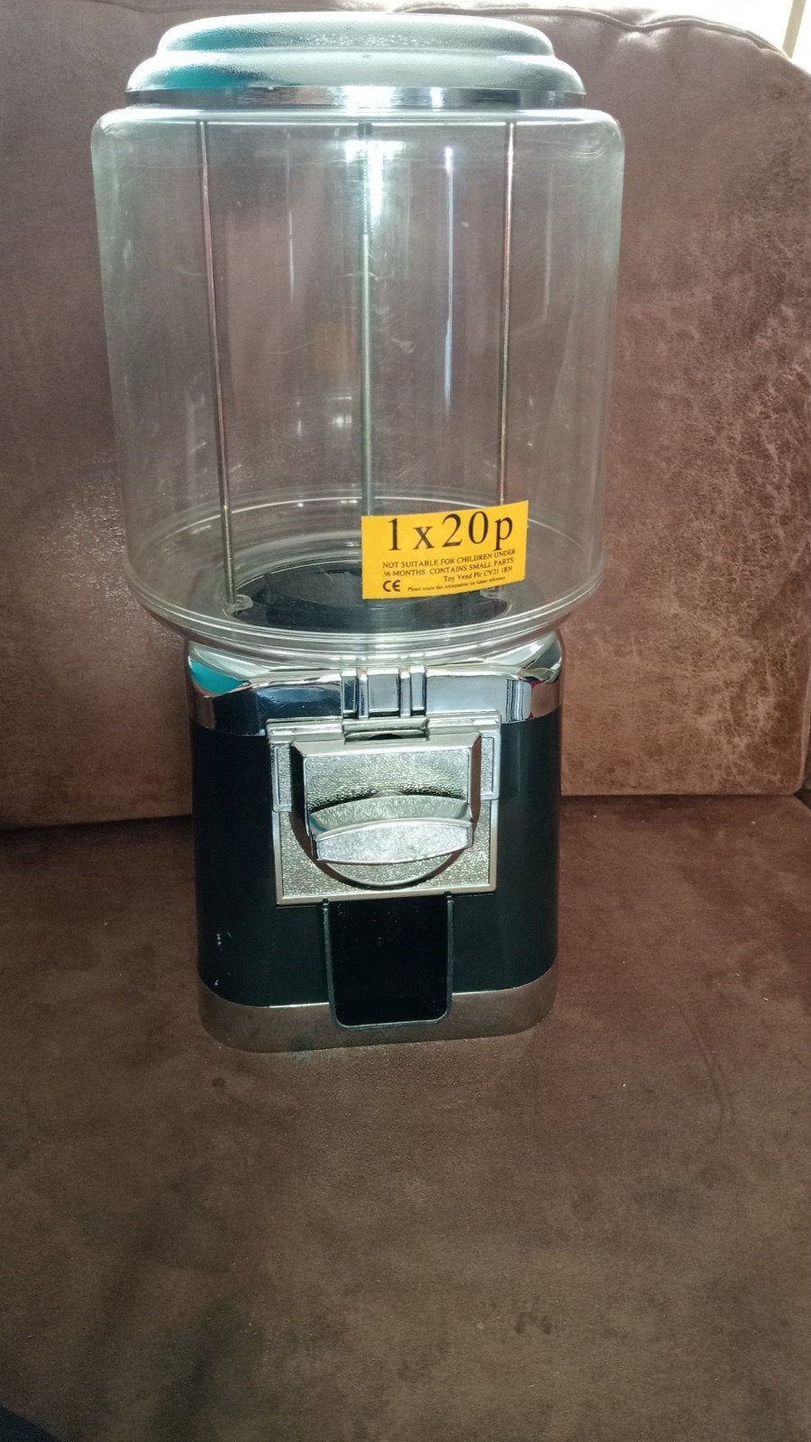 Retro Zwarte Kauwgomballen Automaat - Werkt op 5 cent, Ophalen, Gebruikt