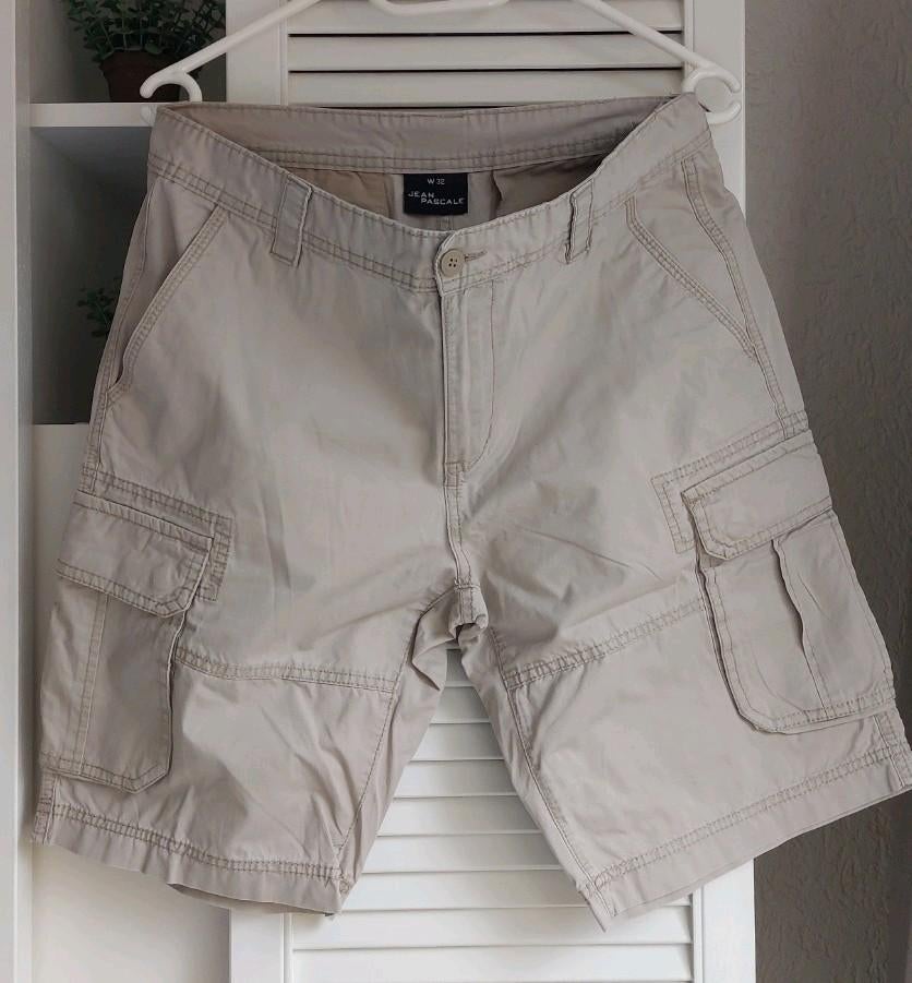 Heren short, 32, beige, Takko Jean Pascal, extra zakken, Maat 48/50 (M), Beige, Ophalen of Verzenden, Zo goed als nieuw
